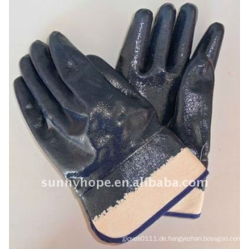 Sicherheits-Manschetten-Nitril-Handschuhe